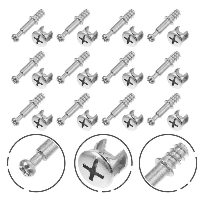 [Australia - AusPower] - Kits 50 Sets 28mm Alloy Furniture Connecting Kit Cam Lock Fittings 2- in- 1 Pre- Inserted Nuts And Bolt Assortment for Cribs And Bunk Bed Jst Connector 