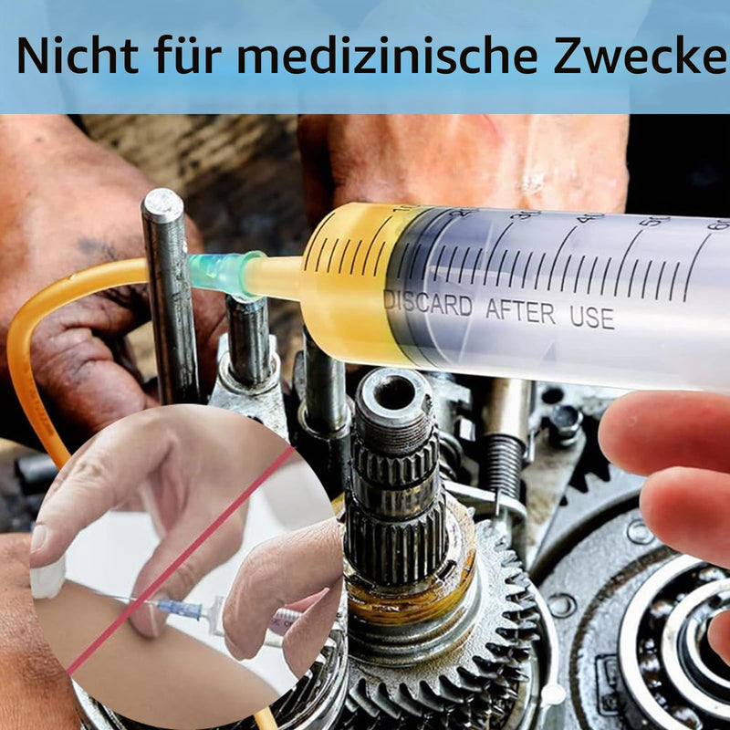 500 ml Syringe, Large Syringe, Plastic Syringe with Hose, Large Capacity Syringe, Reusable Liquid Syringe for Laboratory, Pet Feeding, Plant Watering