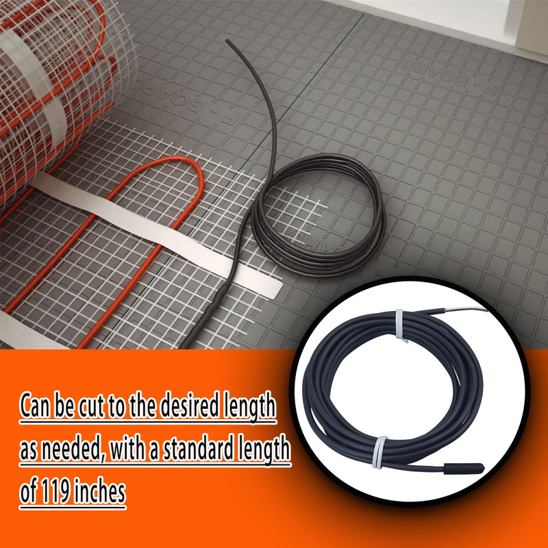[Australia - AusPower] - 2 pcs Floor Heating Sensor NTC 10k Ohm Temperature Floor Sensor 