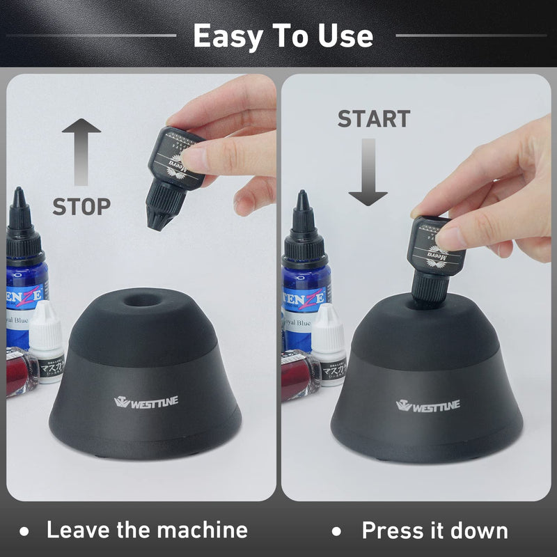 [Australia - AusPower] - 4000rpm Mini Vortex Mixer Lab Paint Shaker,Scientific Vortex Shaker with Touch Function for Eyelash Sharker Glue Adhesives Gel Polish and Test Tubes Vortex Mixing,Black BLACK 