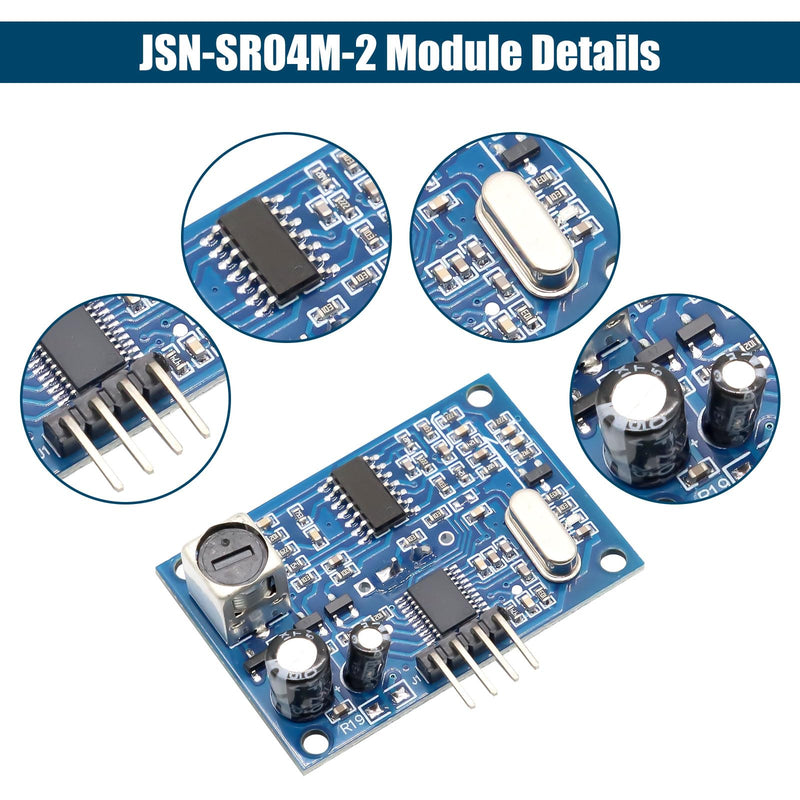 JSN-SR04M-2 Ultrasonic Distance Transducer Sensor Module Binghe JSN-SR04M-2 Integration Ultrasonic Distance Measuring Converter Sensor Module JSN-SR04T Distance Measuring Module Waterproof 5V
