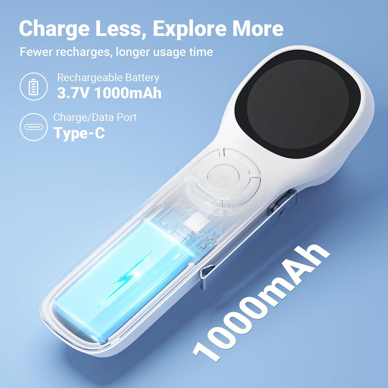 [Australia - AusPower] - ScopeAround Otoscope with Light, 720P HD Ear Cleaning Camera & 6 LED Lights Ear Scope, 1.45" IPS Display Digital Otoscope, Ear Scope with Extention Cable, Smart Ear Camera, Ready to Use White 