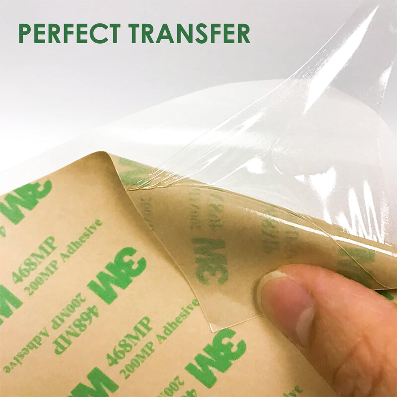 [Australia - AusPower] - Adhesive Transfer Tape, Double Sided Transfer Sheet, 468MP, 8inch x 8inch (5-Pack) 8 inch x 8 inch 