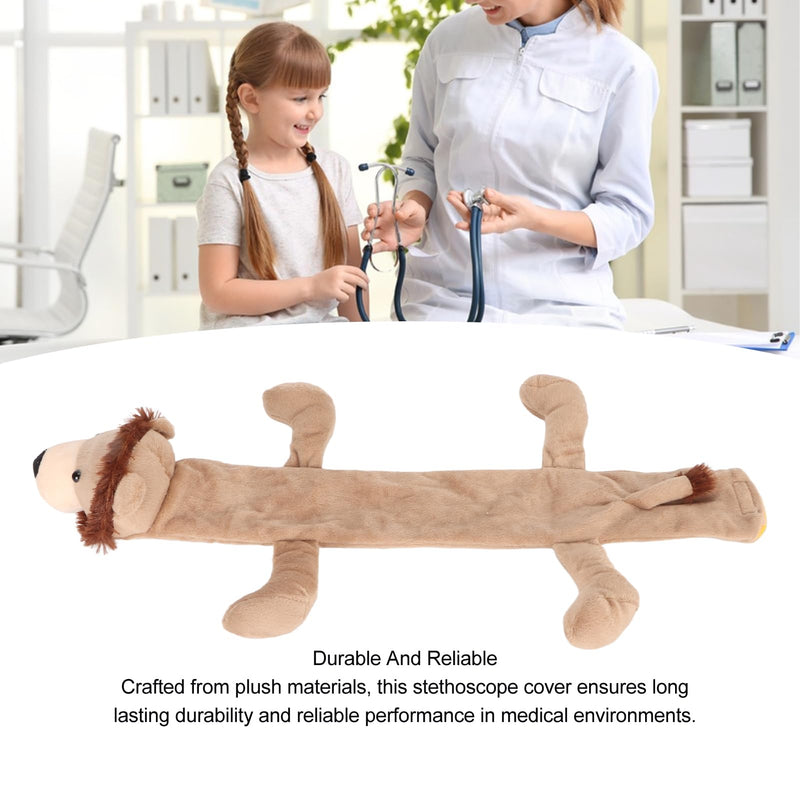 [Australia - AusPower] - Stethoscope Covers, Animal Shape Plush Stethoscope Sleeve Stethoscope Cover Scrunchie, Eye Catching Stethoscope Cover Sleeve Stethoscope Accessories for Hospital Nurses Doctors Lion Shape 