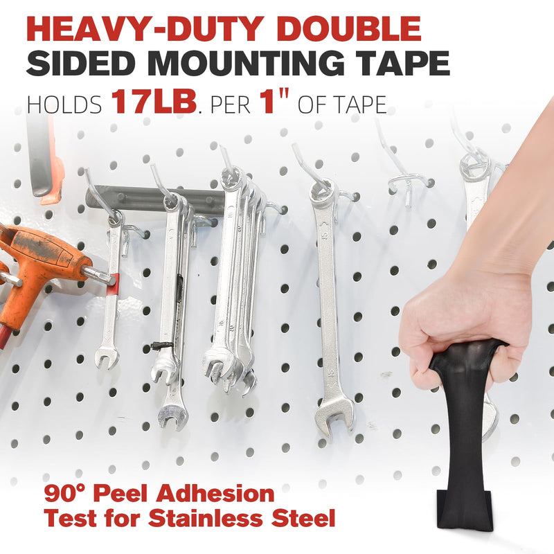 Double Sided Tape Heavy Duty, 0.39" x 16.5 ft Mounting Tape VHB 5925 Strong Adhesive Waterproof for Automotive, LED Strip Lights, DIY Home Décor Black 0.39"×16.5ft