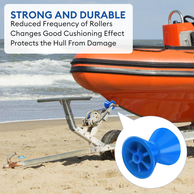 3 Inch 4 Inch Boat Trailer Roller Installation Aperture 1/2" Bow Stop for Boat Trailers Blue Bow Roller. 3 Inch