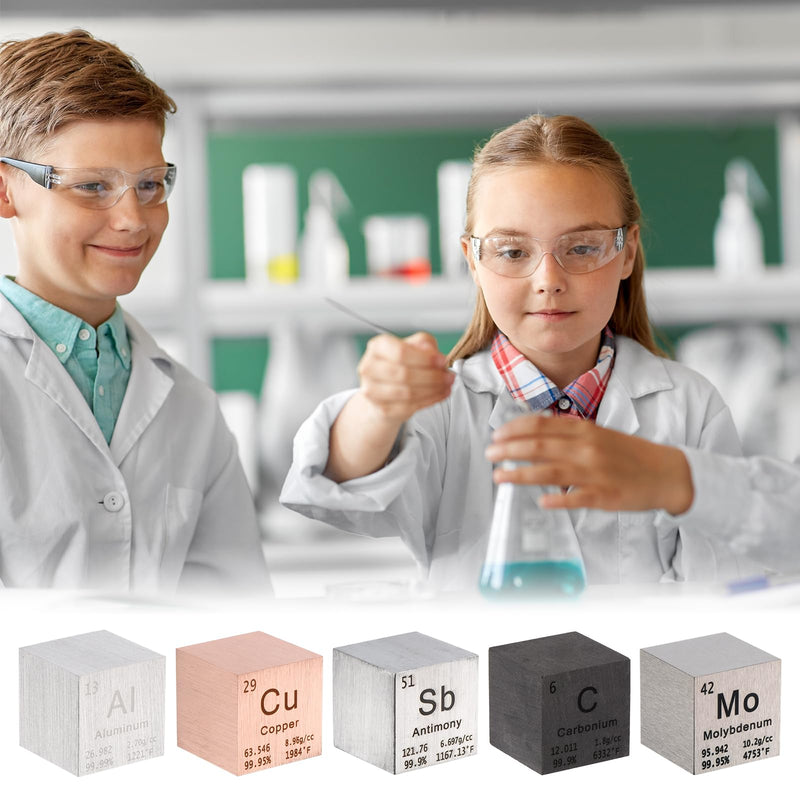 [Australia - AusPower] - PATIKIL 1 Inch Bismuth Cube Metal Element High Density Block Pure Periodic Magnesium Block for Element Collections Teacher Lab Scientific Experiment, 25.4 mm 