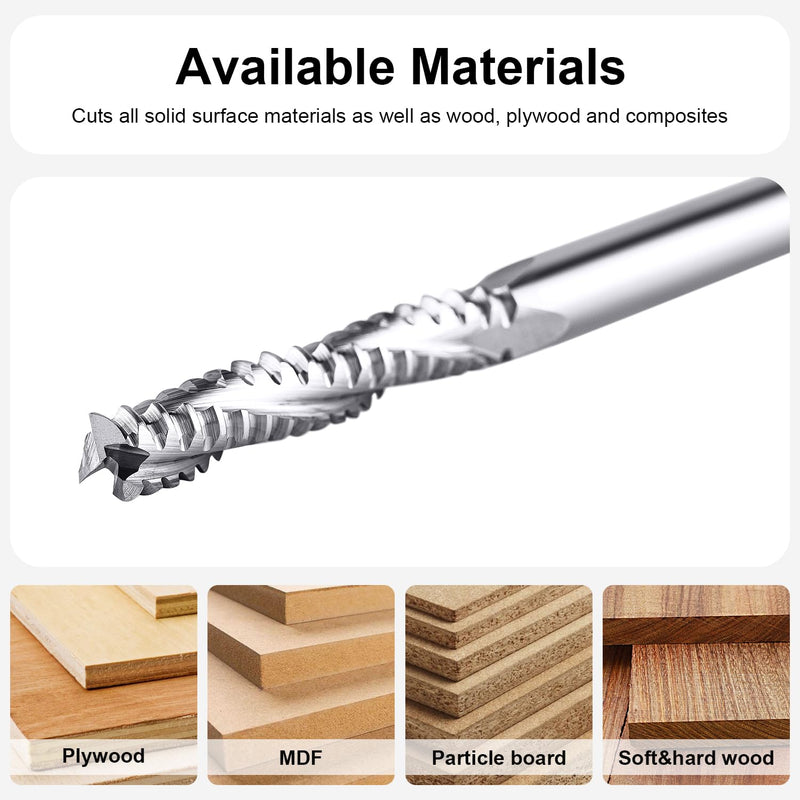 [Australia - AusPower] - SpeTool Roughing Cutter 6 mm Shank Diameter Solid Carbide Cutter 3 Flutes CNC Machine Cutter 