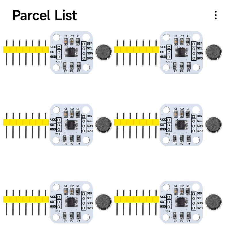 [Australia - AusPower] - 6pcs AS5600 Magnetic Encoder Non-Contact Magnetic Induction Angle Measurement Sensor Module 12bit, I2C, PWM, high Precision,Equipped with Multiple Output Modes and Intelligent Low-Power Modes 