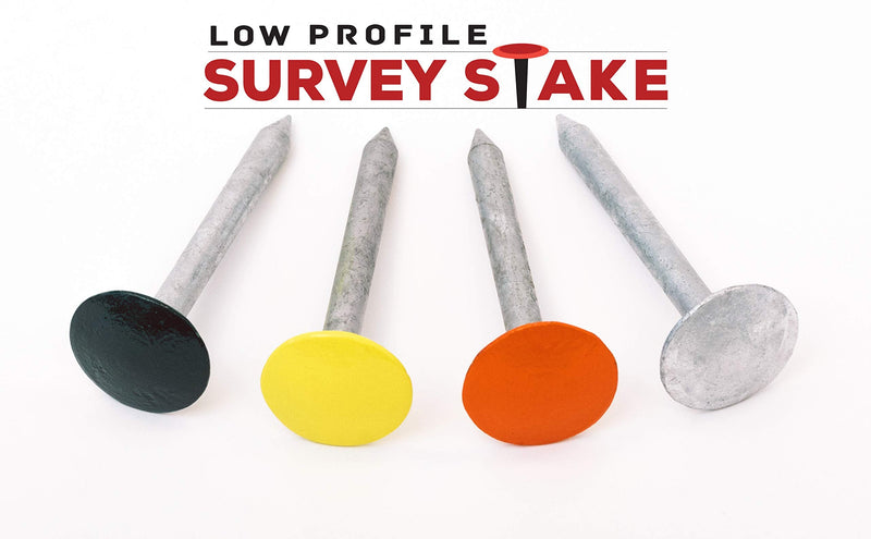 Survey Stake - Low Profile Survey Marker (Hi-Vis Orange) Hi-Vis Orange