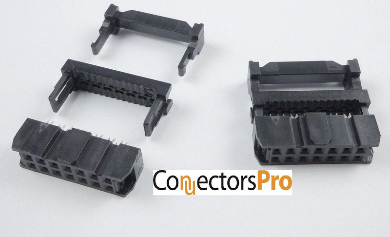 [Australia - AusPower] - Pc Accessories - ConnectorsPro 50-Pack 2X7 14P FC 2.54mm 0.1" Pitch Dual Row IDC Sockets for Flat Ribbon Cable, 14 Pins Female Connectors 