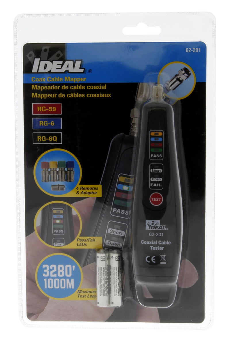 [Australia - AusPower] - IDEAL Electrical 62-201 Coax Mapper w/ 4 Remotes 