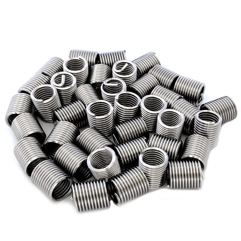 [Australia - AusPower] - M10 x 1.5mm x 2D Helicoil Wire Inner Thread Inserts, Coiled Wire Helical Screws, 304 Stainless Steel, Metric, 40Pcs M10 x 1.5mm x 2D 