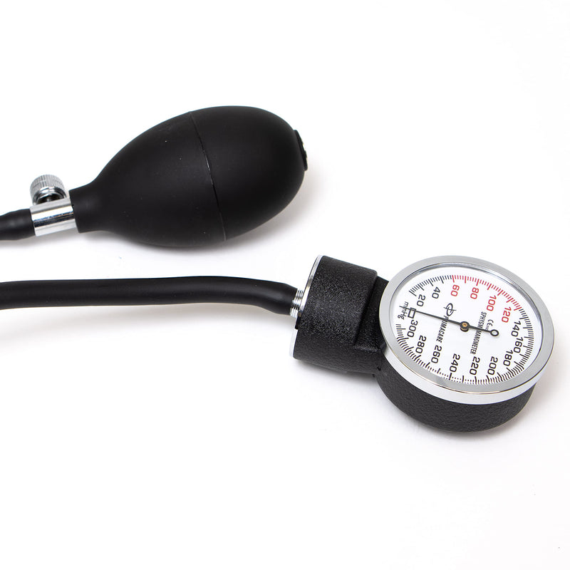 [Australia - AusPower] - PrimaCare DS-9195 Professional Adult Size Classic Series Blood Pressure Kit with D-Ring Cuff, Nylon BP Kit, Aneroid Sphygmomanometer with Stethoscope 