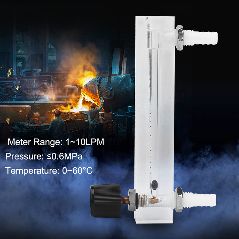 Gas Flow Meter, Flow Regulator, Air Flow Meter, Gas Flowmeter, 1-10LPM, Oxygen Flow Meter, Flow Meter with Control Valve, Control Valve for Measuring Gas Flow for Oxygen Air