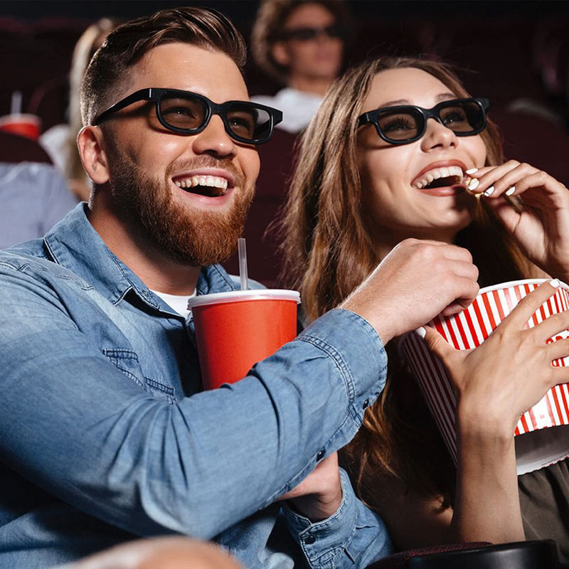[Australia - AusPower] - Reald 3D Glasses, Circular Polarized Non-Flashing Passive 3D Glasses For Reald Format Cinema/Passive Polarized 3D TV Projector - 3D Glasses That Supports 3D TV And Cinema (3pcs) 