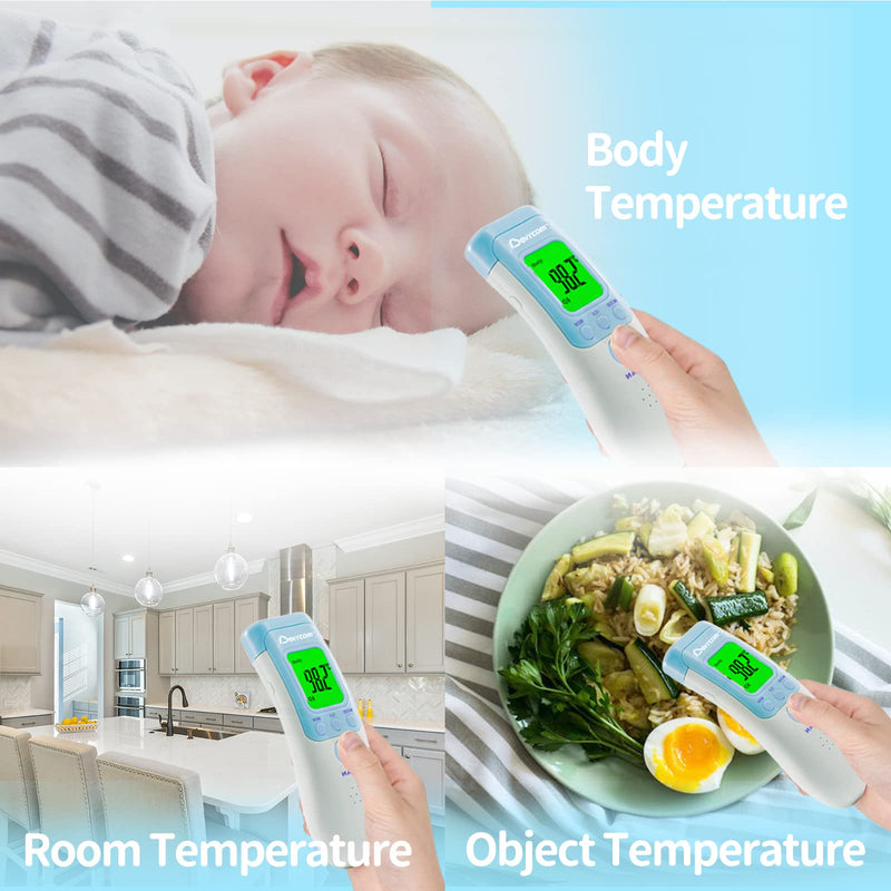 [Australia - AusPower] - Value Bundle with Berrcom Digital Thermometer DT008 and Berrcom Non Contact Forehead Thermometer for Adults and Kids JXB183 