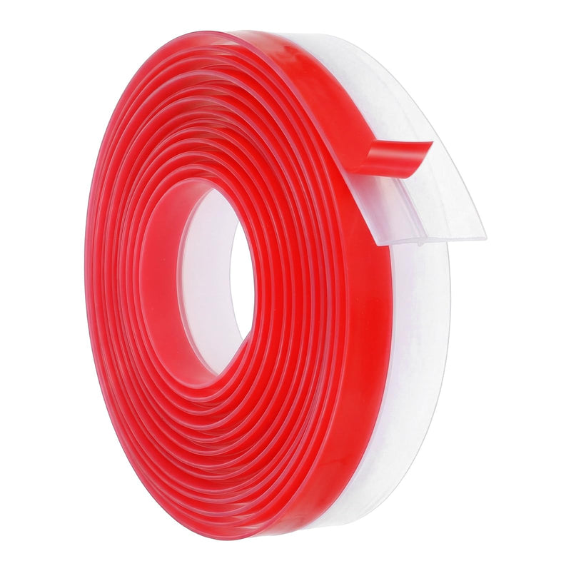 T-Shaped Silicone Weather Stripping for Doors Frame Seal 2 in x 20 ft Self Adhesive Door Draft Stopper Door Seal Strip Side & Bottom Insulation Strip for Glass Shower Doors Sliding Window