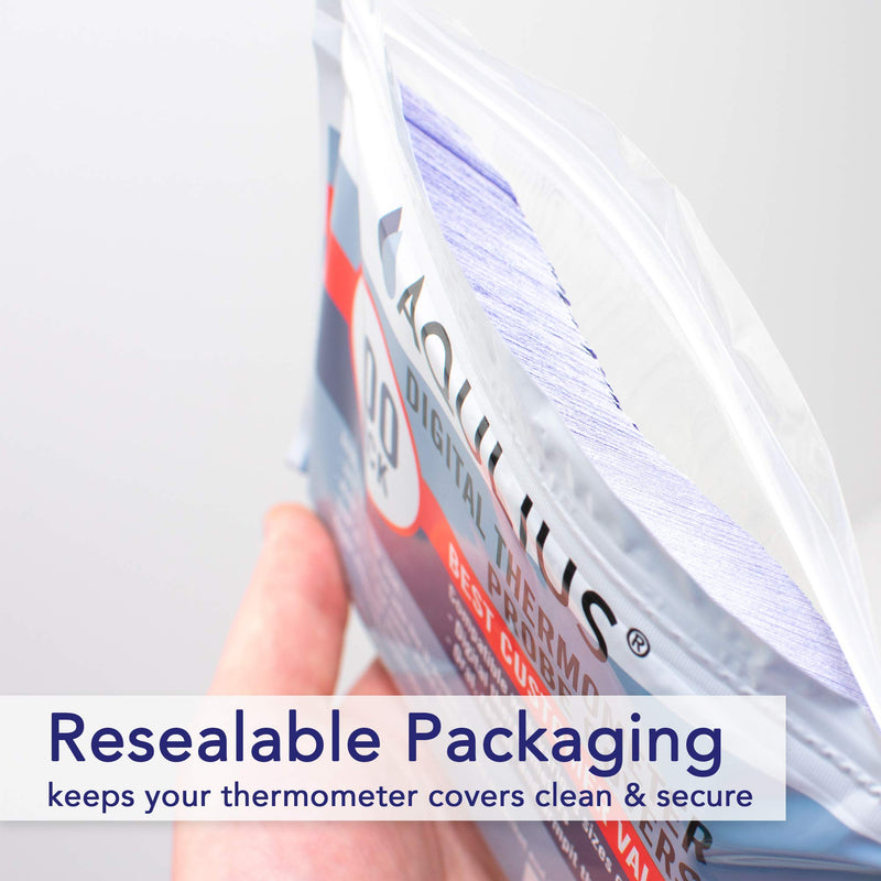 [Australia - AusPower] - 500 Pack Probe Covers for Oral & Digital Thermometer - Heavy Duty Disposable Sleeves for Safe & Sanitary Prevention of Cross-Contamination - Universal - Rectal Thermometer Covers 
