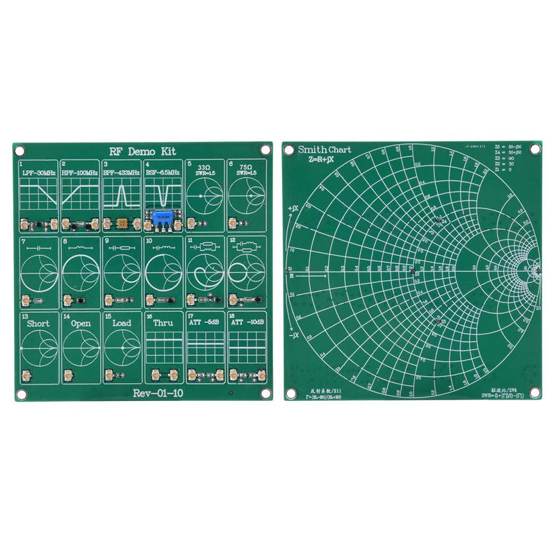 Frequency Test Board RF Demo Kit Card NanoVNA RF Test Module Vector Network Analyzer Board Filter/Attenuation Module 18 Function Modules