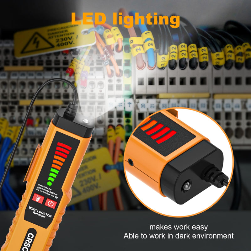 [Australia - AusPower] - VXSCAN Underground Cable Wire Locator, Wire Detector Tracer F04 for Finding Break Cables, Irrigation Wires 