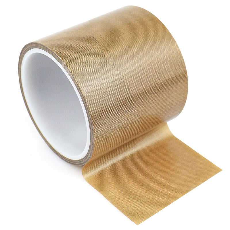 Teflon Glass Cloth Tape, High Temperature PTFE Coated Fiberglass Adhesive Tape for Vacuum Sealer Machine, Hand Impulse Sealers Insulation (3inches x 33feet x 0.18mm) 3inches x 33feet