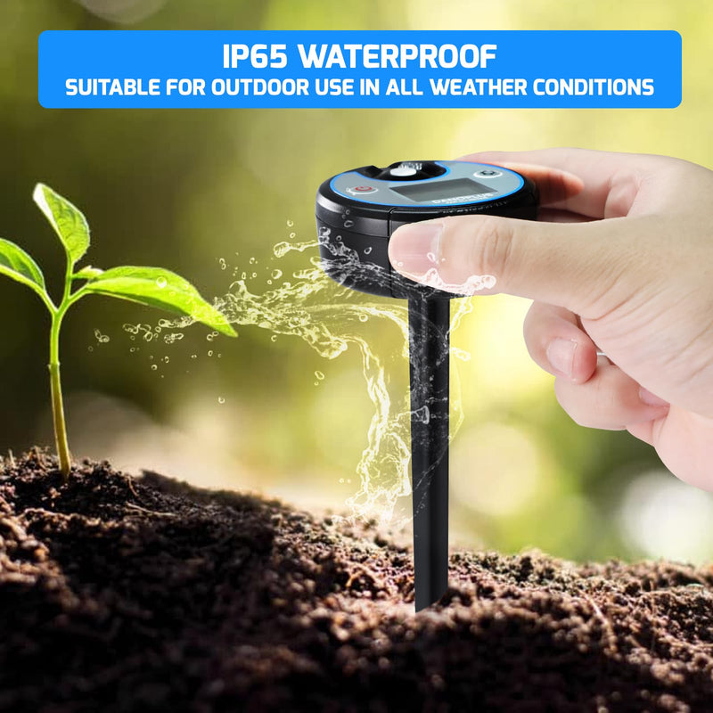 [Australia - AusPower] - PAR Meter 2 in 1 PAR DLI Meter with Data Logging, Record and Export 5 Years of Data, 400-700nm PPFD Meter Sunlight Meter Measure PPFD and DLI (Daily Light Integral), Light Measurement Tool for Plants 