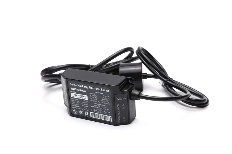 HQUA-OWS-455EB 120V 25-40W Electronic Ballast for HQUA-OWS-12/6 UV Water Sterilizer, Ballast for UV Lamps, 2024 New Released