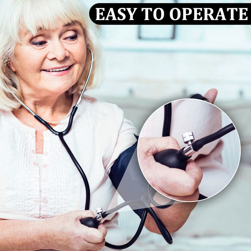 [Australia - AusPower] - 2 Set Blood Pressure Bulb Pump Replacement Rubber Inflation Bulb Adjustable Blood Pressure Pump Blood Pressure Monitor Manual Pump Blood Pressure Hand Pump with Tubing Air Valve for Sphygmomanometer 2 