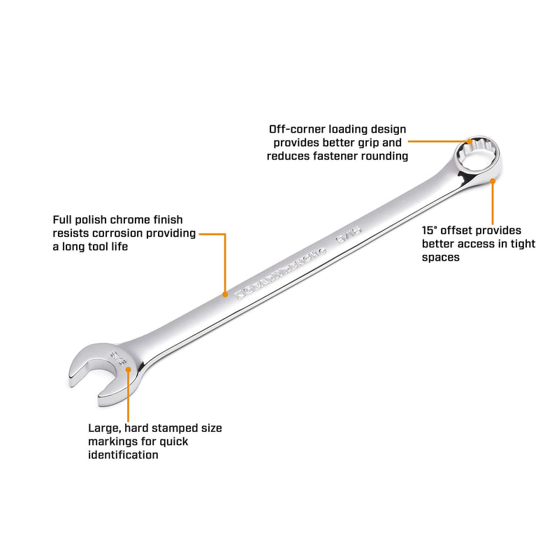 GEARWRENCH 24mm 12 Point Long Pattern Combination Wrench - 81742
