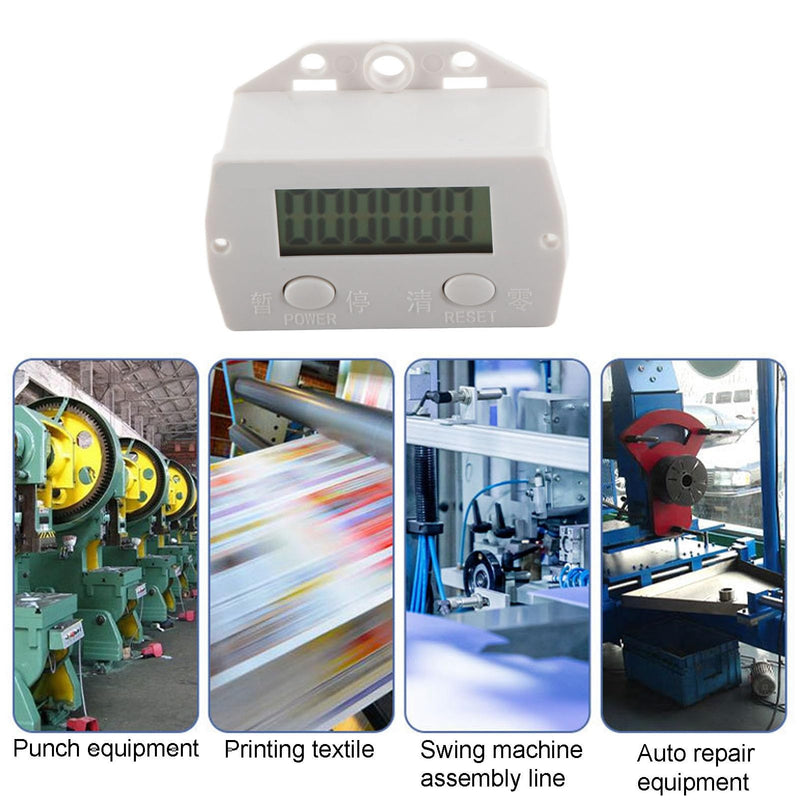 [Australia - AusPower] - Digital Counter for Knitting Machine 0-999999 Digits, Electronic, 68 x 30 x 45 mm with Magnetic Induction Switch 