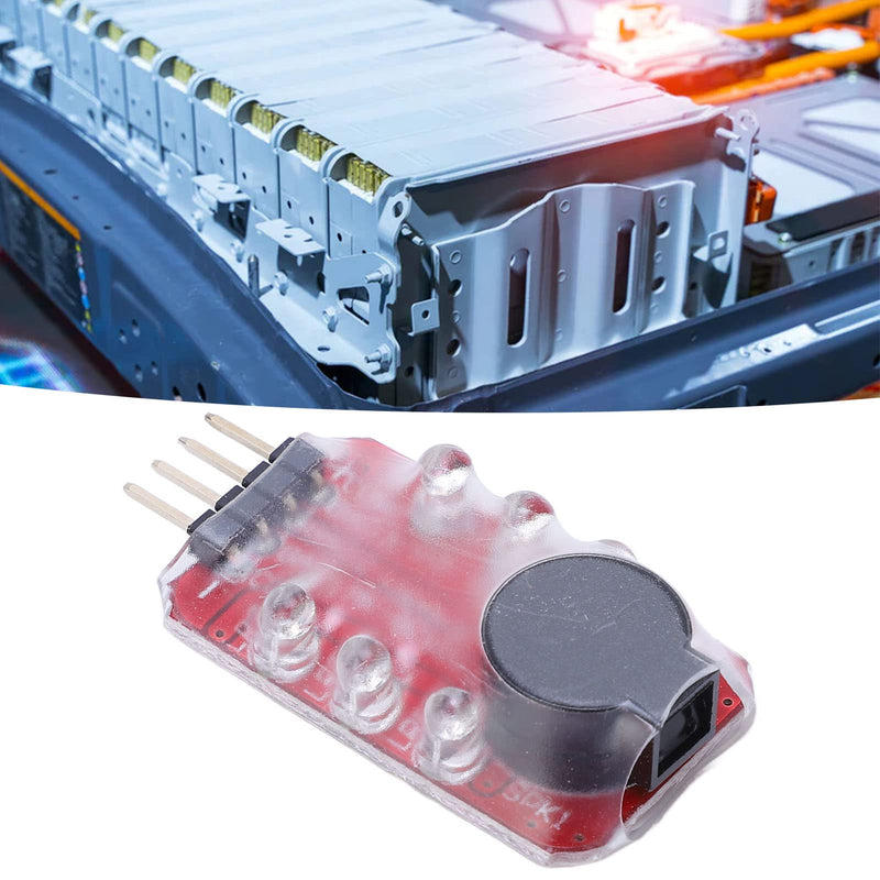 [Australia - AusPower] - 5Pcs Lipo Battery Low Voltage Alarm for 2S 3S Real Time RC Battery Voltage Tester Monitor with Buzzer Sound Light Warning 