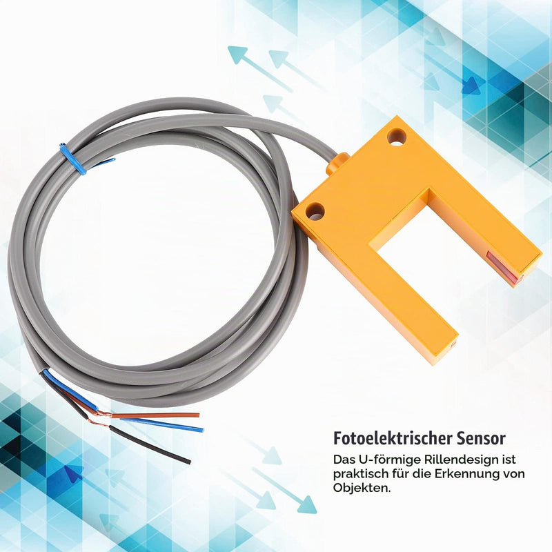 E3S-GS30B4 3-Wire Photoelectric Switch Grooves Type PNP NO Photoelectric Switch Sensor DC10‑30V 200mA