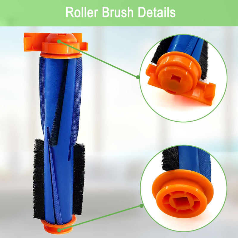 [Australia - AusPower] - Replacement Parts for Shark AV2310AE RV2310AE RV2320S UR2350AE RV2300S Matrix Robot Vacuum Cleaner 1 Main Brush Roller 1 Set Foam Filter 2 Filters 6 Side Brushes 1 Main Brush Cover (Not For RV2300) 