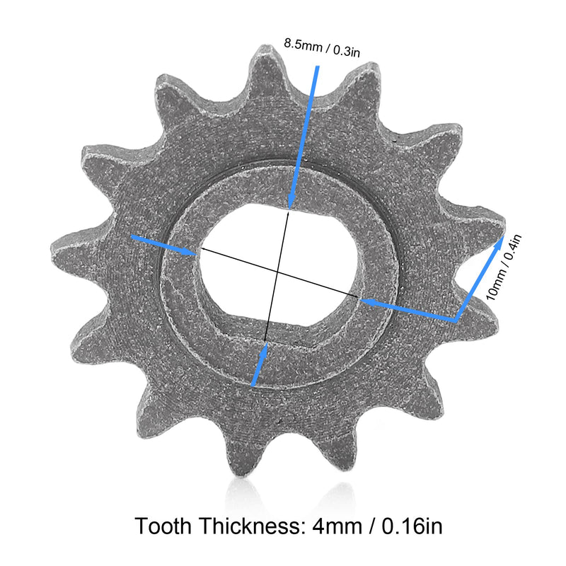 [Australia - AusPower] - Motor Sprocket,T8F Chain Sprocket Etal 25H Chain Chain Sprocket Kits Portable 25H 13T Metal H Chain Motor Sprocket Replacement ,25H 13T For My1020 Motor… 
