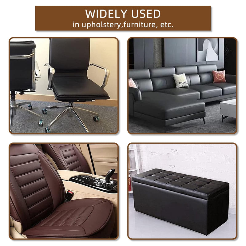 CHEIGHY Leather Repair Kit for Couches Self Adhesive Leather Repair Patch for Furniture Vinyl Repair Kit for Car Seats Sofa Office Chair Belt Jackets