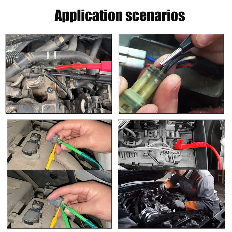 [Australia - AusPower] - Back Test Probe Kit, Backprobing, Diagnostictesting,Electrical Troubleshooting Automotive Test Lead Kit (ZIBOO 804) ZIBOO 804 