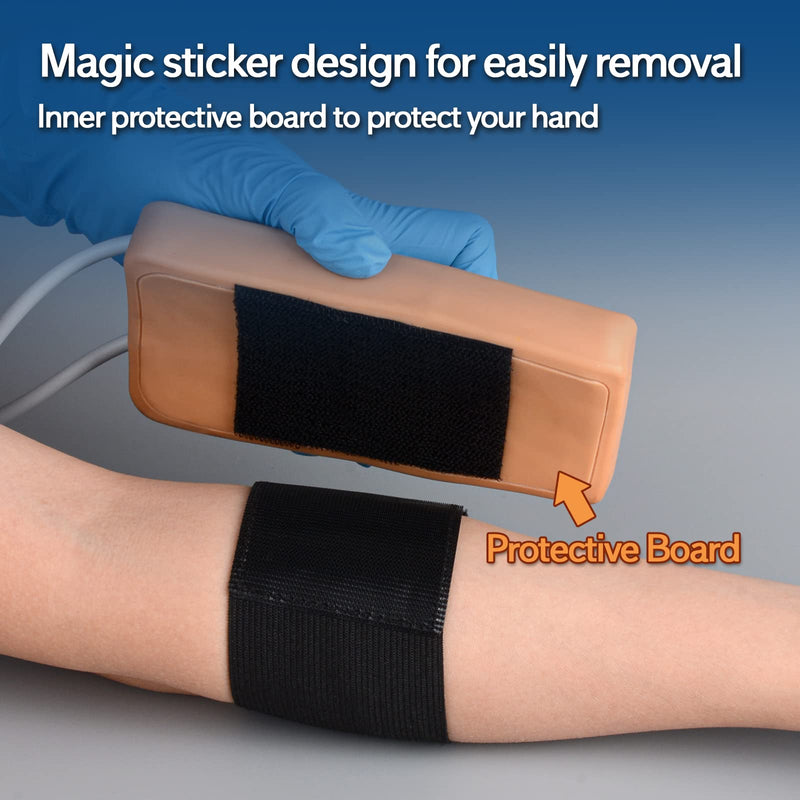 [Australia - AusPower] - Phlebotomy and Venipuncture Practice Kit, Wearable IV Practice Kit, IV Start Kit for Injection Training, Nursing School Essentials, Brown 