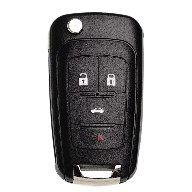 [Australia - AusPower] - Flip Key Fob Remote Replacement Fits for Chevy Cruze Equinox Camaro 2010 2011 2012 2013 2014 2015 2016 Impala 14-2017 2018 2019 Malibu Sonic Buick Regal Verano Encore GMC Terrain Keyless Entry Remote 