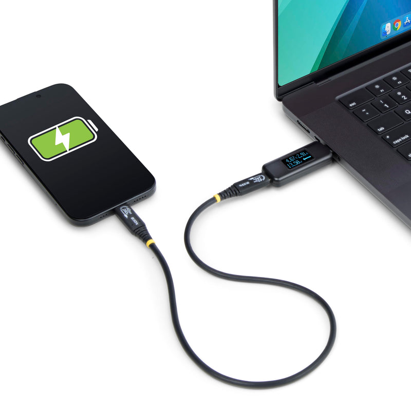 [Australia - AusPower] - StarTech.com USB-C Power Tester, Digital Multimeter, Bi-Directional Voltage and Current Meter, 240W PD EPR, Cable/Port Tester 