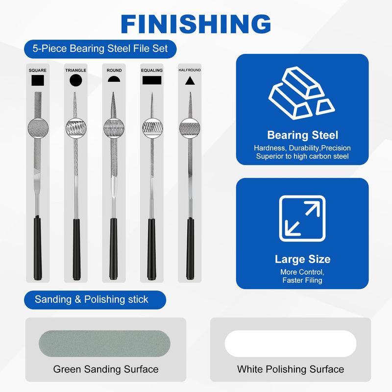 3D Printer Tools Kit, 58PCS 3D Printer Accessories & 3D Printing Tool Kit with Nozzle Cleaning Kit, Deburring Tool, Scraper, Files, Carving Knife, Tweezers – 3D Print Tools for FDM/SLA Printers 58pcs 3D Printing Tool Kit with Deburring Tool