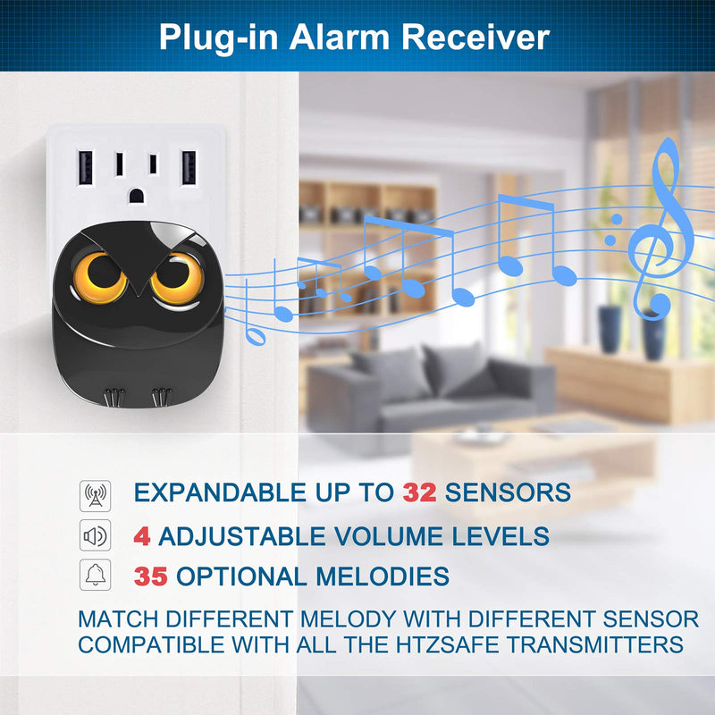 [Australia - AusPower] - Driveway Alarm- 1/2 Mile Long Range Wireless Driveway Alarm Outdoor Weather Resistant Motion Sensor&Detector-DIY Security Alert-Monitor&Protect Outdoor/Indoor Property - 1 Receiver and 2 Sensors 1 Receiver+ 2 Sensor 