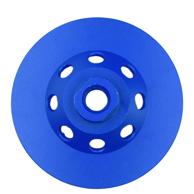 [Australia - AusPower] - 4.5 in. x 5/8-11 in. Threaded Arbor 9 Segments Diamond Turbo Cup Wheel for Stone Concrete Masonry (5/8"-11 Threaded) 4.5 Inch 5/8"-11 Threaded 