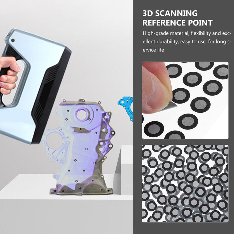 [Australia - AusPower] - 3D Scanning dots,Scanning Markers,Tracking dots for 3D Scanning,High Reflective 3D Scanner dots,Diffuse Reflection Markers Easily Compatible with Einscan Creality Revopoint 3D Scanner (300) 300 
