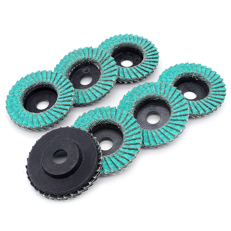 [Australia - AusPower] - Yuhtech 21 pieces 50 mm 2 inch serrated discs, 80 grit sanding discs, grinding discs, grinding discs 