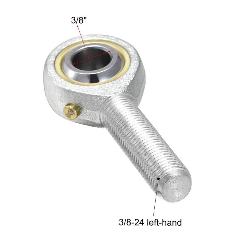 [Australia - AusPower] - uxcell POSB6 Rod End Bearings 3/8-inch Bore Pre-lubricated Bearings 3/8-24 Male Thread Left Hand 2pcs 3/8" 