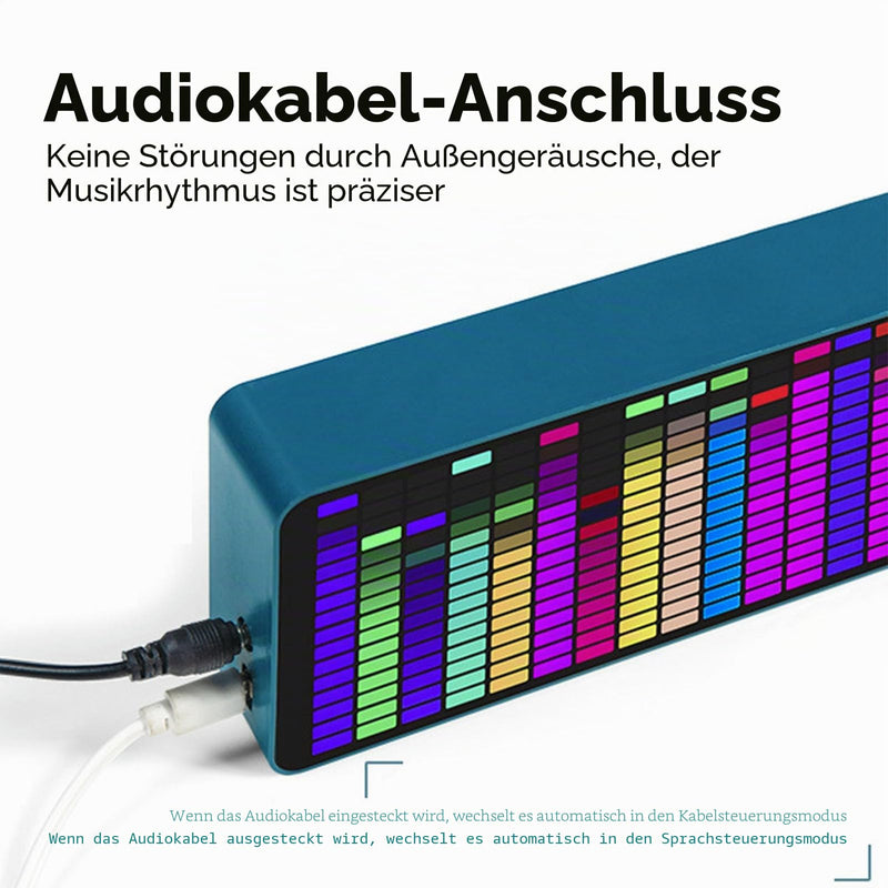 Real-time Music Visualizer RGB LED Spectrum Analysis Compatible with HiFi DJ Equipment Smart Home 16 x 24 cm