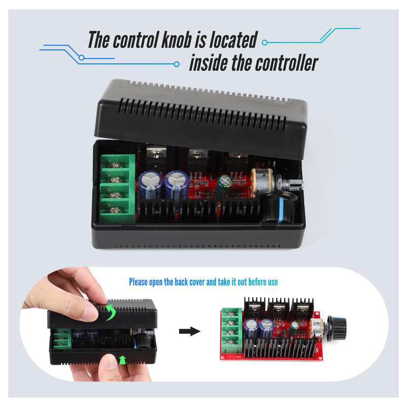 [Australia - AusPower] - SWAWIS 12V 24V 48V 2000W MAX 9-50V 40A DC Motor Speed Controller Switch, Motor Speed Controller Switch Signal Generator with Housing, PWM HHO RC Controller Regulator DC 9-50V motor speed controller 