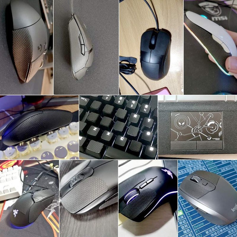HOTLINEGAMES New 2.0 DIY Version Mouse Anti Slip Grip Tape for Gaming Mouse Skins,Sweat Resistant,Cut to Fit,Easy to Apply,Professional Mice Upgrade Kit