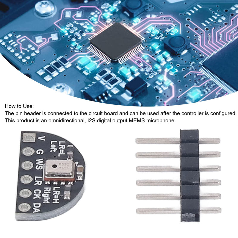 [Australia - AusPower] - Eujgoov 2 Sets MEMS MSM261S4030H0 Single Module I2S Interface High Sensitivity Low Noise Available with Development Board for Sipeed Maix 